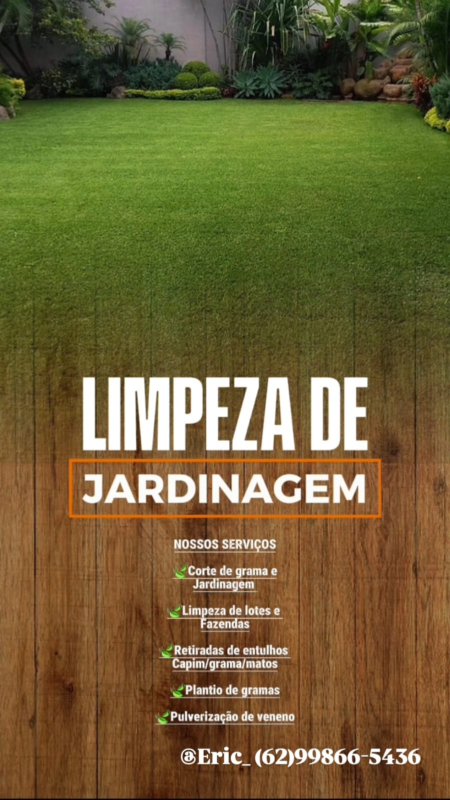 Limpeza de lotes e jardinagem
