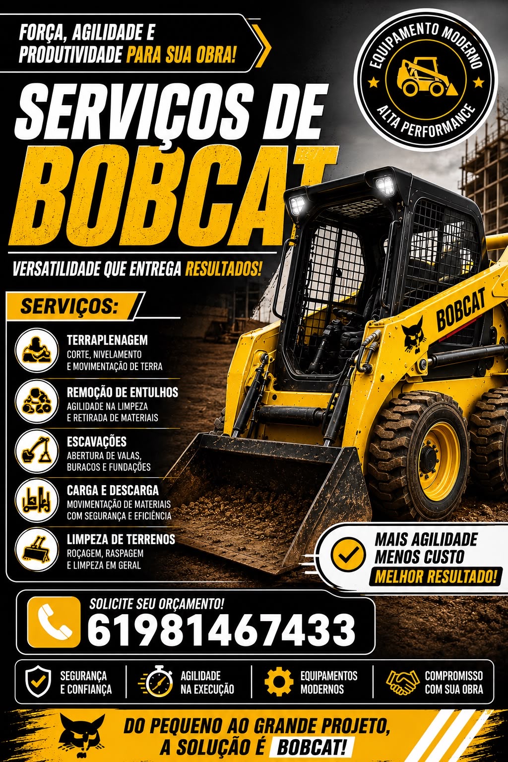 Bobcat com Operador